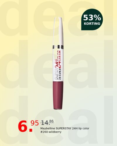 Maybelline SUPERSTAY 24H lip color #260-wildberry