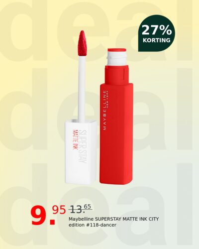 Maybelline SUPERSTAY MATTE INK CITY edition #118-dancer