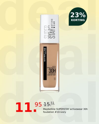 Maybelline SUPERSTAY activewear 30h foudation #10-ivory