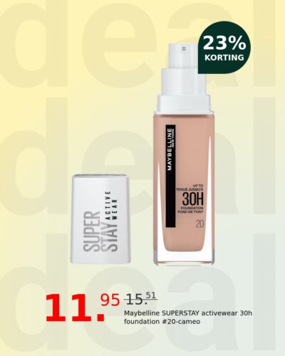 Maybelline SUPERSTAY activewear 30h foundation #20-cameo