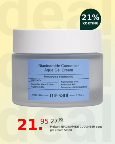Meisani NIACINAMIDE CUCUMBER aqua gel cream 50 ml