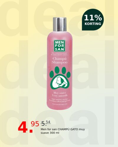 Men for san CHAMPÚ GATO muy suave 300 ml