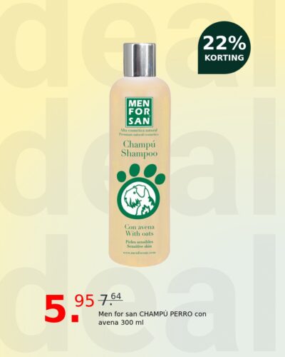 Men for san CHAMPÚ PERRO con avena 300 ml