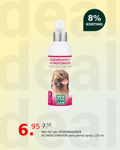 Men for san DESENREDANTE ACONDICIONADOR para perros spray 125 ml