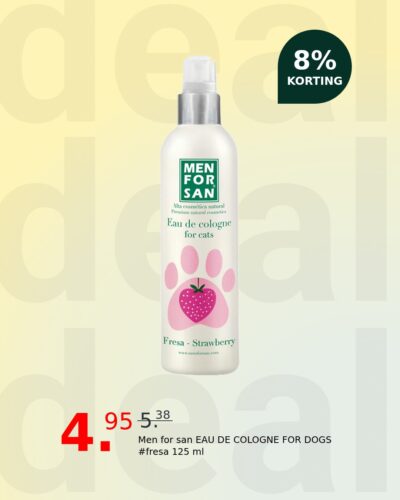 Men for san EAU DE COLOGNE FOR DOGS #fresa 125 ml