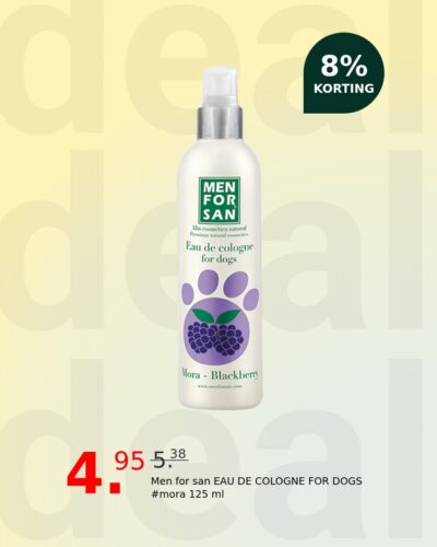 Men for san EAU DE COLOGNE FOR DOGS #mora 125 ml