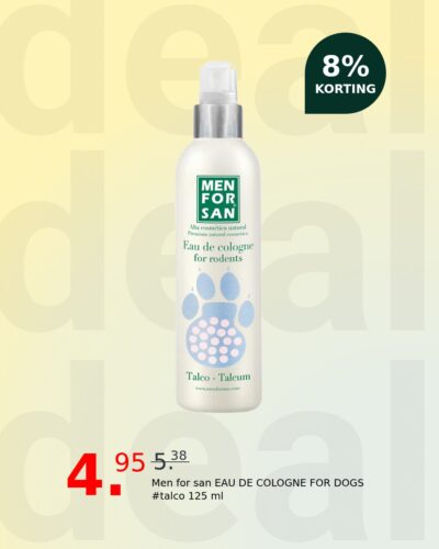 Men for san EAU DE COLOGNE FOR DOGS #talco 125 ml