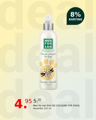 Men for san EAU DE COLOGNE FOR DOGS #vainilla 125 ml