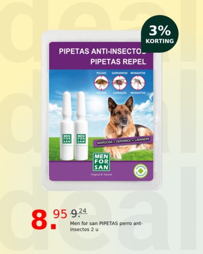 Men for san PIPETAS perro ant-insectos 2 u