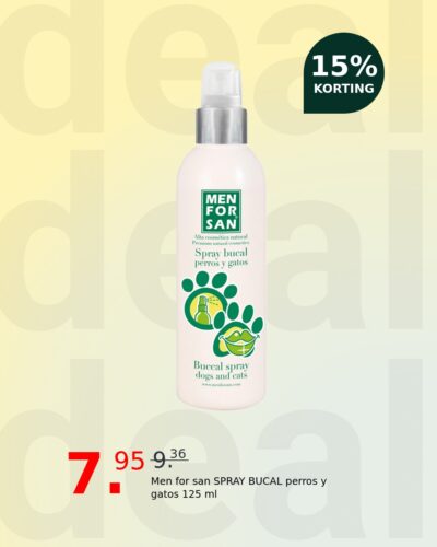 Men for san SPRAY BUCAL perros y gatos 125 ml