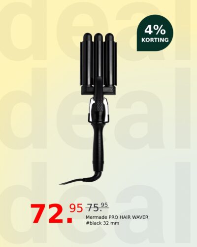 Mermade PRO HAIR WAVER #black 32 mm