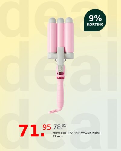 Mermade PRO HAIR WAVER #pink 32 mm
