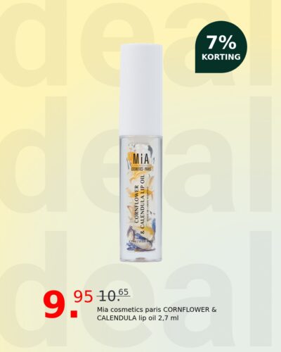 Mia cosmetics paris CORNFLOWER & CALENDULA lip oil 2,7 ml