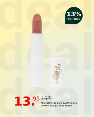 Mia cosmetics paris LABIAL MATE LUXURY NUDES #515-tawny