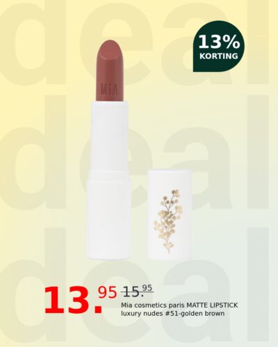 Mia cosmetics paris MATTE LIPSTICK luxury nudes #51-golden brown