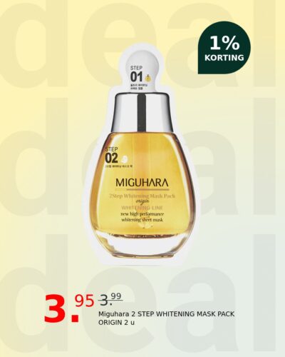 Miguhara 2 STEP WHITENING MASK PACK ORIGIN 2 u
