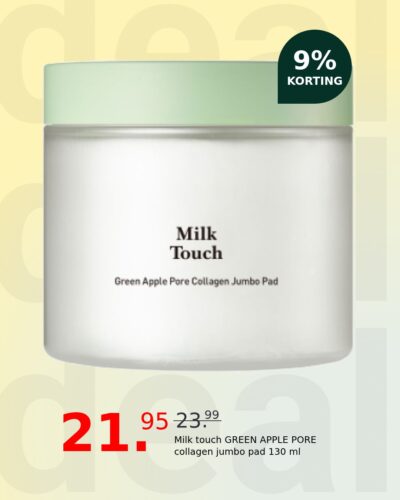 Milk touch GREEN APPLE PORE collagen jumbo pad 130 ml