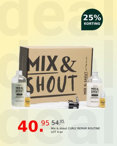Mix & shout CURLY REPAIR ROUTINE LOT 4 pz