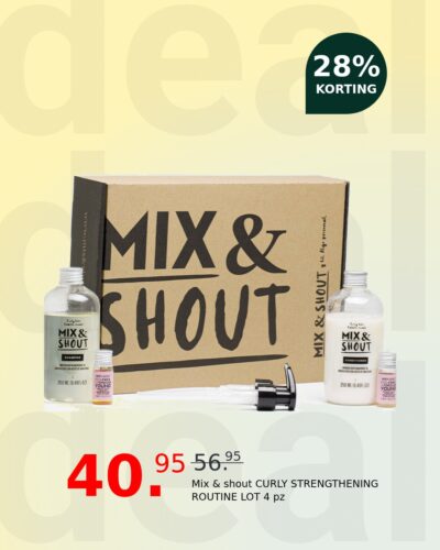 Mix & shout CURLY STRENGTHENING ROUTINE LOT 4 pz