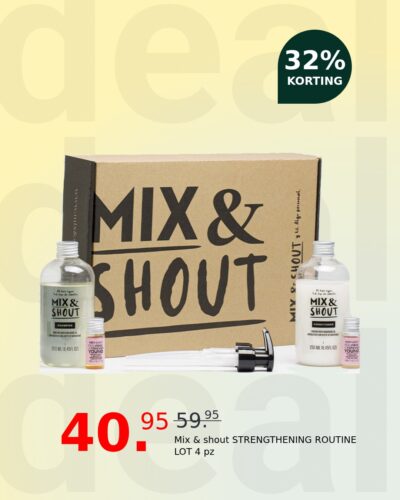 Mix & shout STRENGTHENING ROUTINE LOT 4 pz