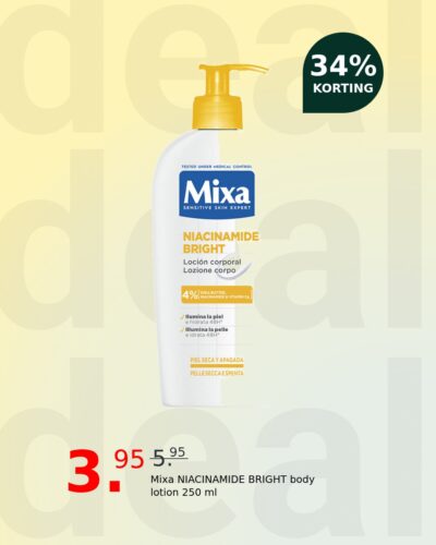 Mixa NIACINAMIDE BRIGHT body lotion 250 ml