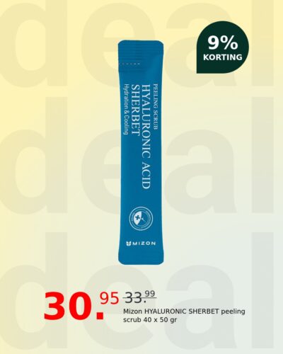 Mizon HYALURONIC SHERBET peeling scrub 40 x 50 gr