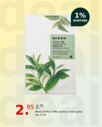 Mizon JOYFUL TIME essence mask green tea 23 gr