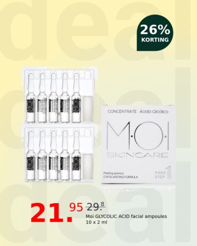 Moi GLYCOLIC ACID facial ampoules 10 x 2 ml