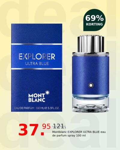 Montblanc EXPLORER ULTRA BLUE eau de parfum spray 100 ml
