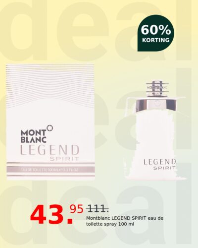 Montblanc LEGEND SPIRIT eau de toilette spray 100 ml
