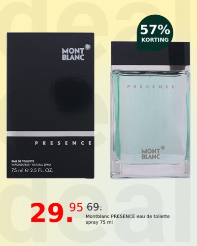 Montblanc PRESENCE eau de toilette spray 75 ml