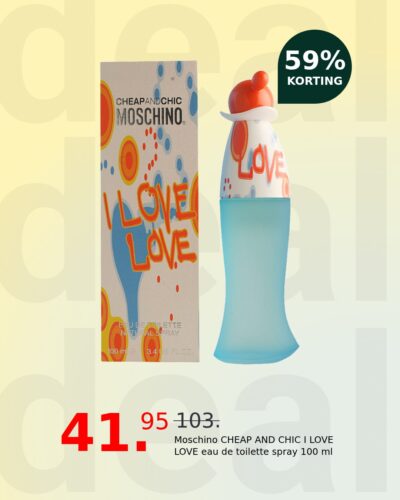 Moschino CHEAP AND CHIC I LOVE LOVE eau de toilette spray 100 ml