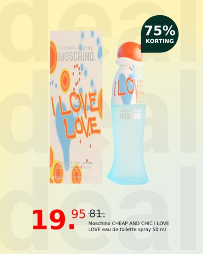 Moschino CHEAP AND CHIC I LOVE LOVE eau de toilette spray 50 ml
