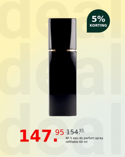 Nº 5 eau de parfum spray refillable 60 ml