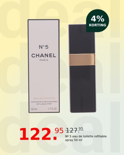 Nº 5 eau de toilette refillable spray 50 ml