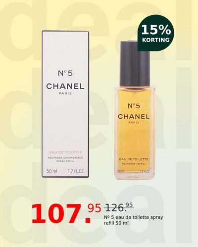 Nº 5 eau de toilette spray refill 50 ml