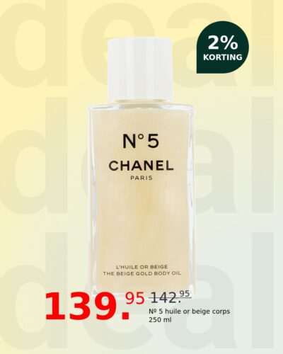 Nº 5 huile or beige corps 250 ml