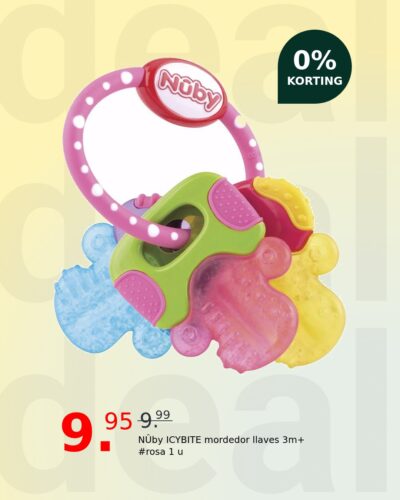 NÛby ICYBITE mordedor llaves 3m+ #rosa 1 u