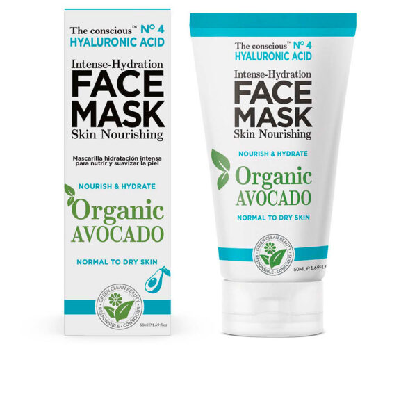 The conscious™ HYALURONIC ACID intense-hydration face mask organic avocado 50 ml