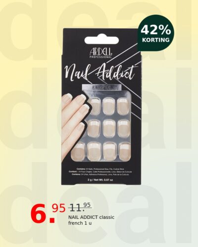 NAIL ADDICT classic french 1 u