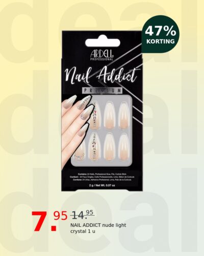 NAIL ADDICT nude light crystal 1 u