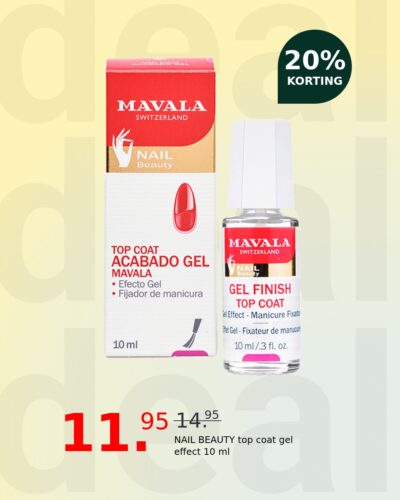 NAIL BEAUTY top coat gel effect 10 ml