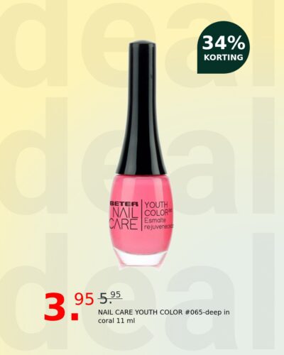 NAIL CARE YOUTH COLOR #065-deep in coral 11 ml