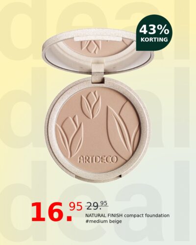 NATURAL FINISH compact foundation #medium beige