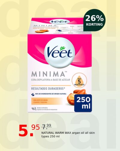 NATURAL WARM WAX argan oil all skin types 250 ml