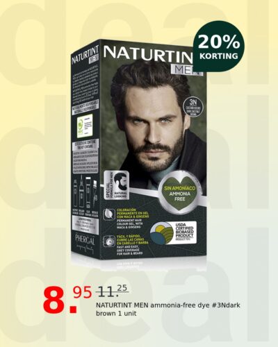 NATURTINT MEN ammonia-free dye #3Ndark brown 1 unit