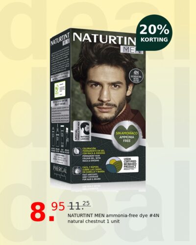 NATURTINT MEN ammonia-free dye #4N natural chestnut 1 unit