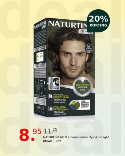NATURTINT MEN ammonia-free dye #5N light brown 1 unit