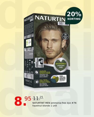 NATURTINT MEN ammonia-free dye #7N hazelnut blonde 1 unit