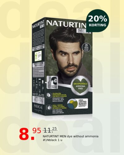 NATURTINT MEN dye without ammonia #1Nblack 1 u